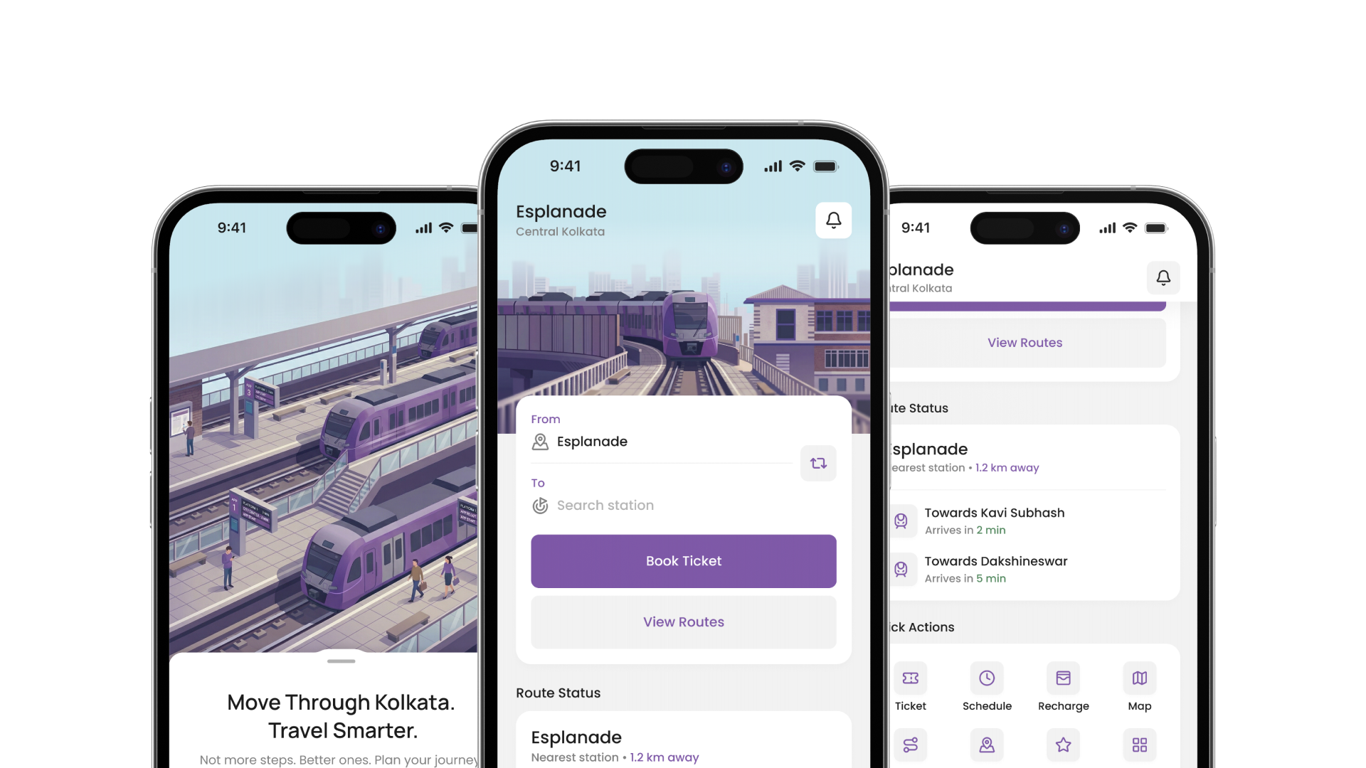 Kolkata metro ticketing app